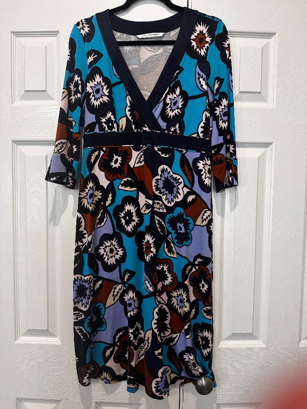 DVF Diane Von Furstenberg Enolita Floral Dress A-Line